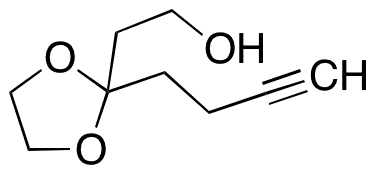 2-(3-Butyn-1-yl)-1,3-dioxolane-2-ethanol - Chemical structure and product image