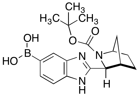 (2-((1R,3S,4S)-2-(tert-butoxycarbonyl)-2-azabicyclo[2.2.1]heptan-3-yl)-1H-benzo[d]imidazol-5-yl)boronic Acid - Chemical structure and product image