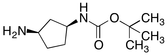 tert-Butyl (cis-3-Aminocyclopentyl)carbamate - Chemical structure and product image