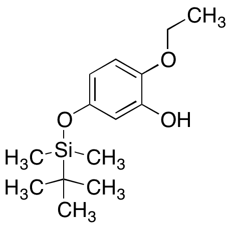 5-((t-Butyldimethylsilyl)oxy)-2-ethoxyphenol - Chemical structure and product image