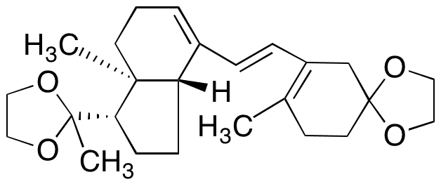 6E-9,10-seco-3,20-Bis-(ethylenedioxy)-pregna-5(10)-6,8-triene - Chemical structure and product image