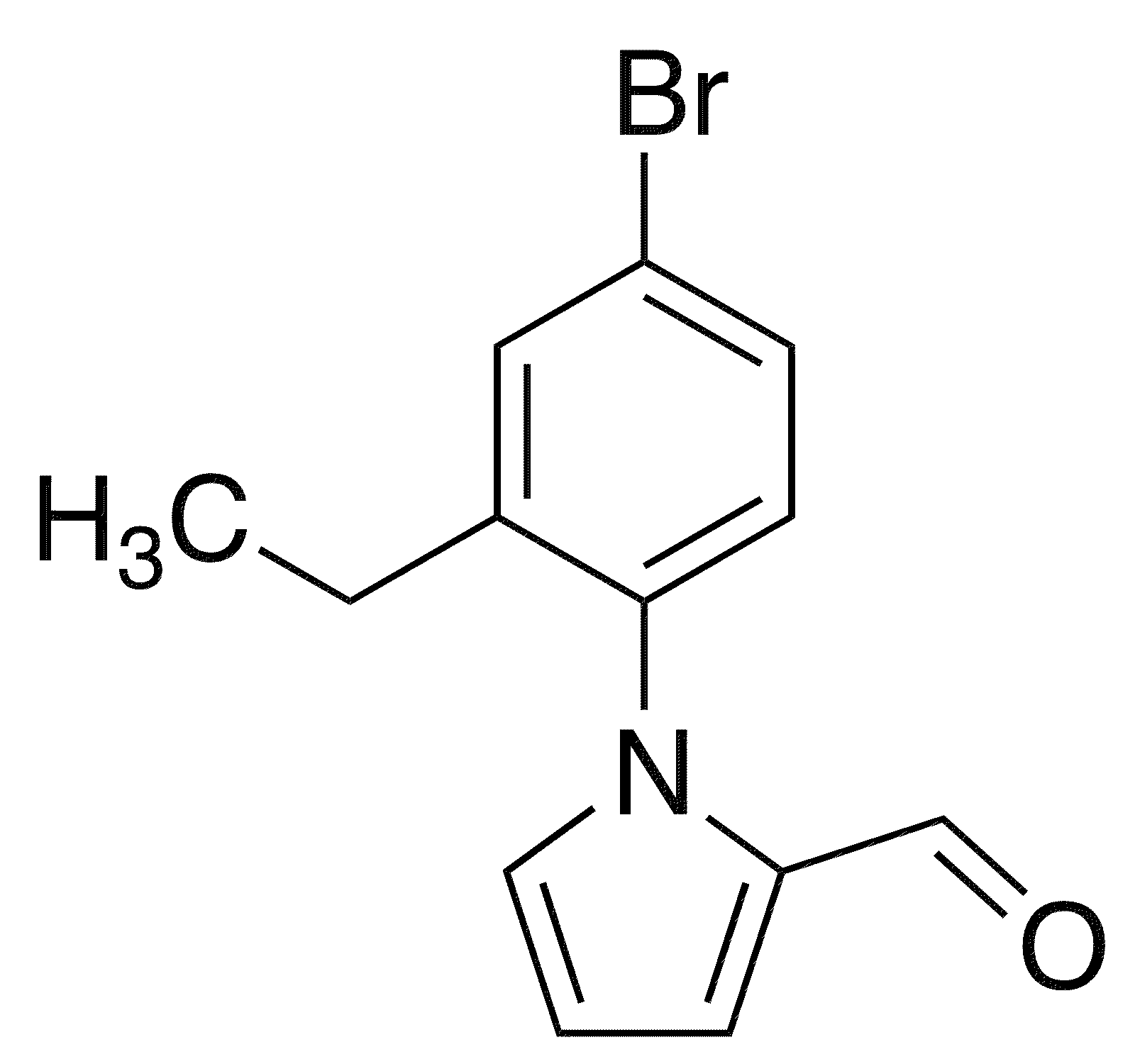 1-(4-Bromo-2-ethylphenyl)-1h-pyrrole-2-carbaldehyde - Chemical structure and product image