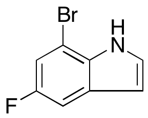 7-Bromo-5-fluoroindole - Chemical structure and product image