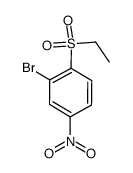2-Bromo-1-(ethanesulfonyl)-4-nitrobenzene - Chemical structure and product image