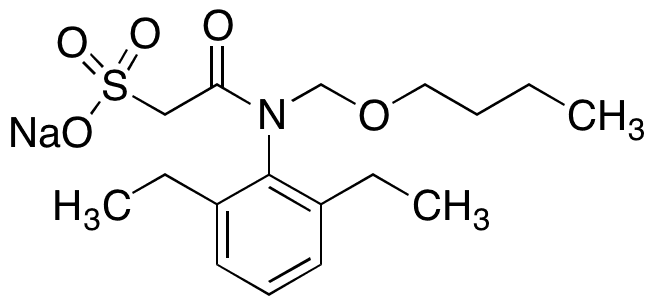 Butachlor ESA Sodium Salt - Chemical structure and product image