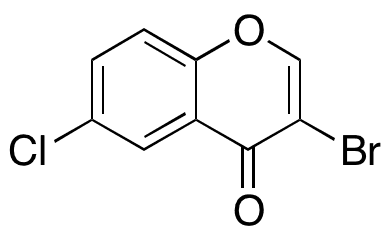 3-Bromo-6-chloro-4H-1-benzopyran-4-one - Chemical structure and product image