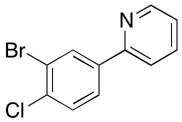 2-(3-Bromo-4-chlorophenyl)pyridine - Chemical structure and product image
