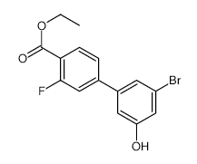 3-Bromo-5-[4-(ethoxycarbonyl)-3-fluorophenyl]phenol - Chemical structure and product image