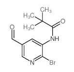 N-(2-Bromo-5-formylpyridin-3-yl)pivalamide - Chemical structure and product image