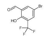 5-Bromo-2-hydroxy-3-(trifluoromethyl)benzaldehyde - Chemical structure and product image