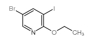5-Bromo-2-ethoxy-3-iodo-pyridine - Chemical structure and product image