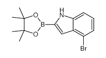 4-Bromo-1h-indole-2-boronic acid pinacol ester - Chemical structure and product image
