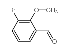 3-Bromo-2-methoxybenzaldehyde - Chemical structure and product image