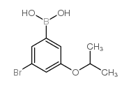 3-Bromo-5-isopropoxyphenylboronic acid - Chemical structure and product image