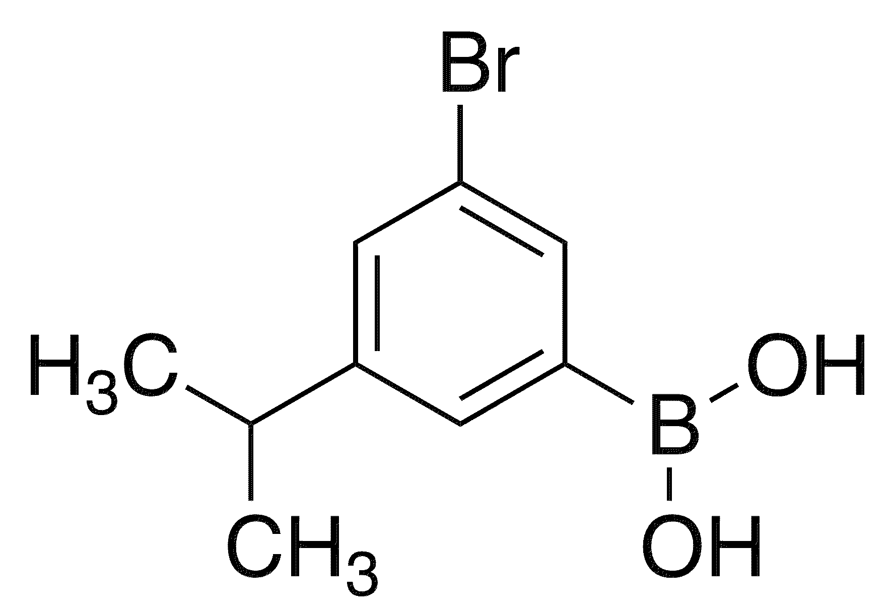 3-Bromo-5-isopropylphenylboronic acid - Chemical structure and product image