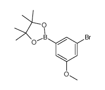 2-(3-Bromo-5-methoxyphenyl)-4,4,5,5-tetramethyl-1,3,2-dioxaborolane - Chemical structure and product image