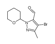 4-Bromo-5-methyl-2-(oxan-2-yl)pyrazole-3-carbaldehyde - Chemical structure and product image