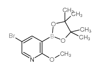 5-Bromo-2-methoxypyridine-3-boronic Acid Pinacol Ester - Chemical structure and product image