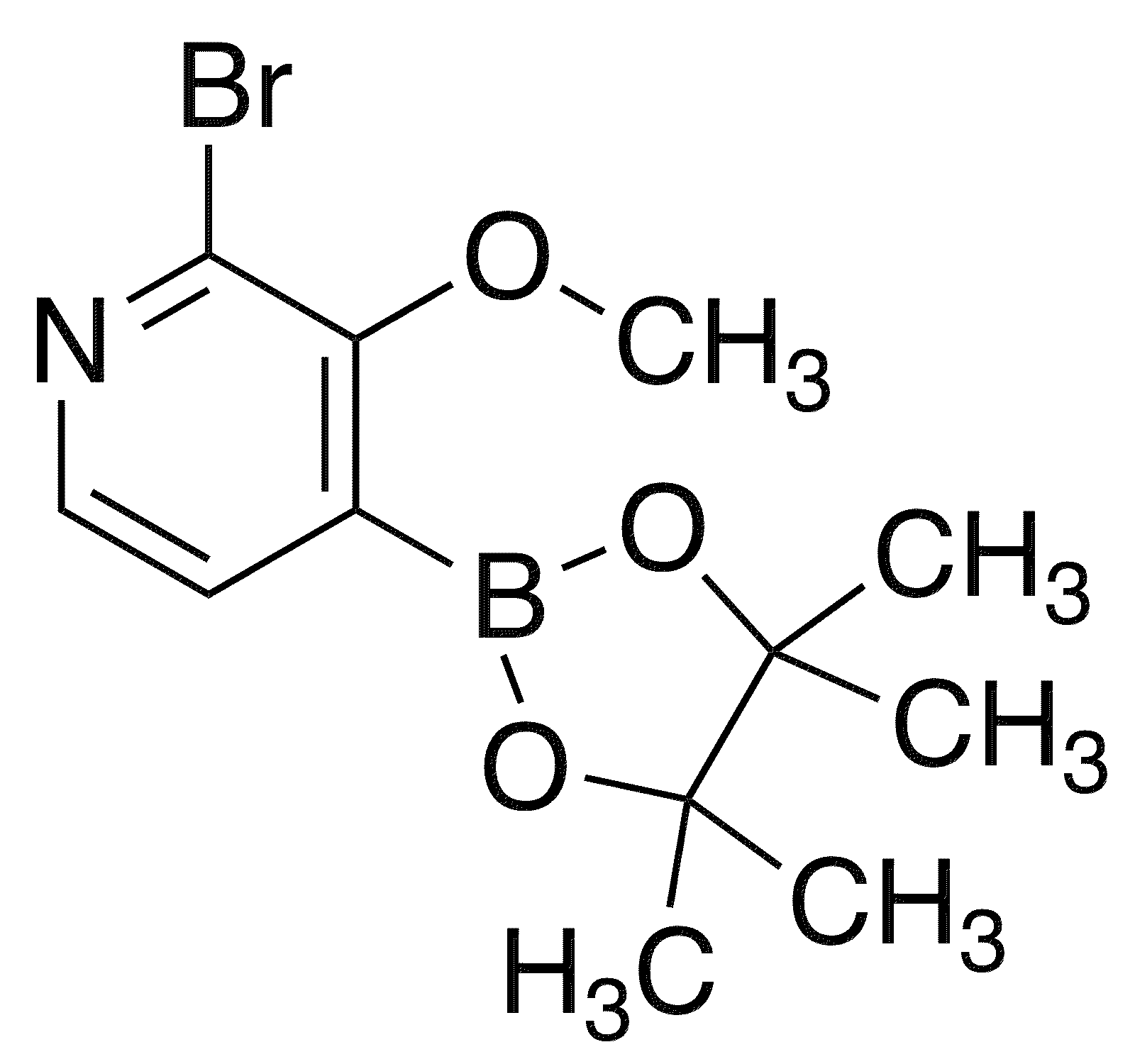 2-Bromo-3-methoxy-4-(4,4,5,5-tetramethyl-1,3,2-dioxaborolan-2-yl)pyridine - Chemical structure and product image