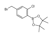 4-Bromomethyl-2-chlorophenylboronic acid, pinacol ester - Chemical structure and product image