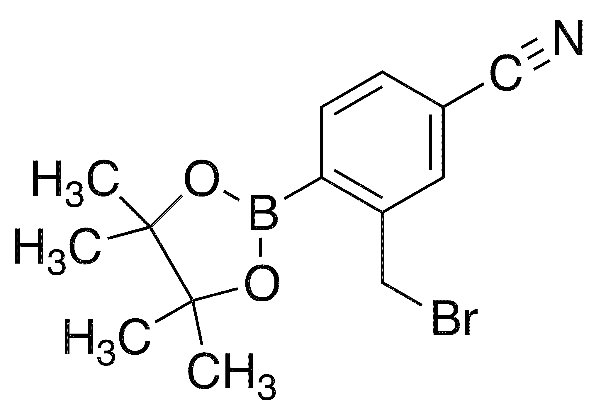 2-Bromomethyl-4-cyanophenylboronic Acid Pinacol Ester - Chemical structure and product image