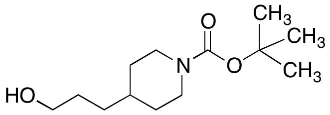 tert-Butyl 4-(3-hydroxypropyl)piperidine-1-carboxylate - Chemical structure and product image