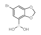 5-Bromo-2,3-methylenedioxyphenylboronic Acid - Chemical structure and product image