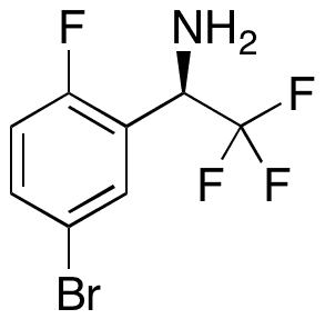 (R)-1-(5-Bromo-2-fluorophenyl)-2,2,2-trifluoroethanamine - Chemical structure and product image