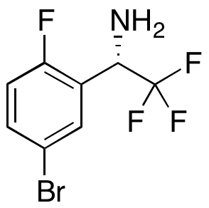 (S)-1-(5-Bromo-2-fluorophenyl)-2,2,2-trifluoroethanamine - Chemical structure and product image