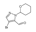 4-Bromo-2-(oxan-2-yl)pyrazole-3-carbaldehyde - Chemical structure and product image