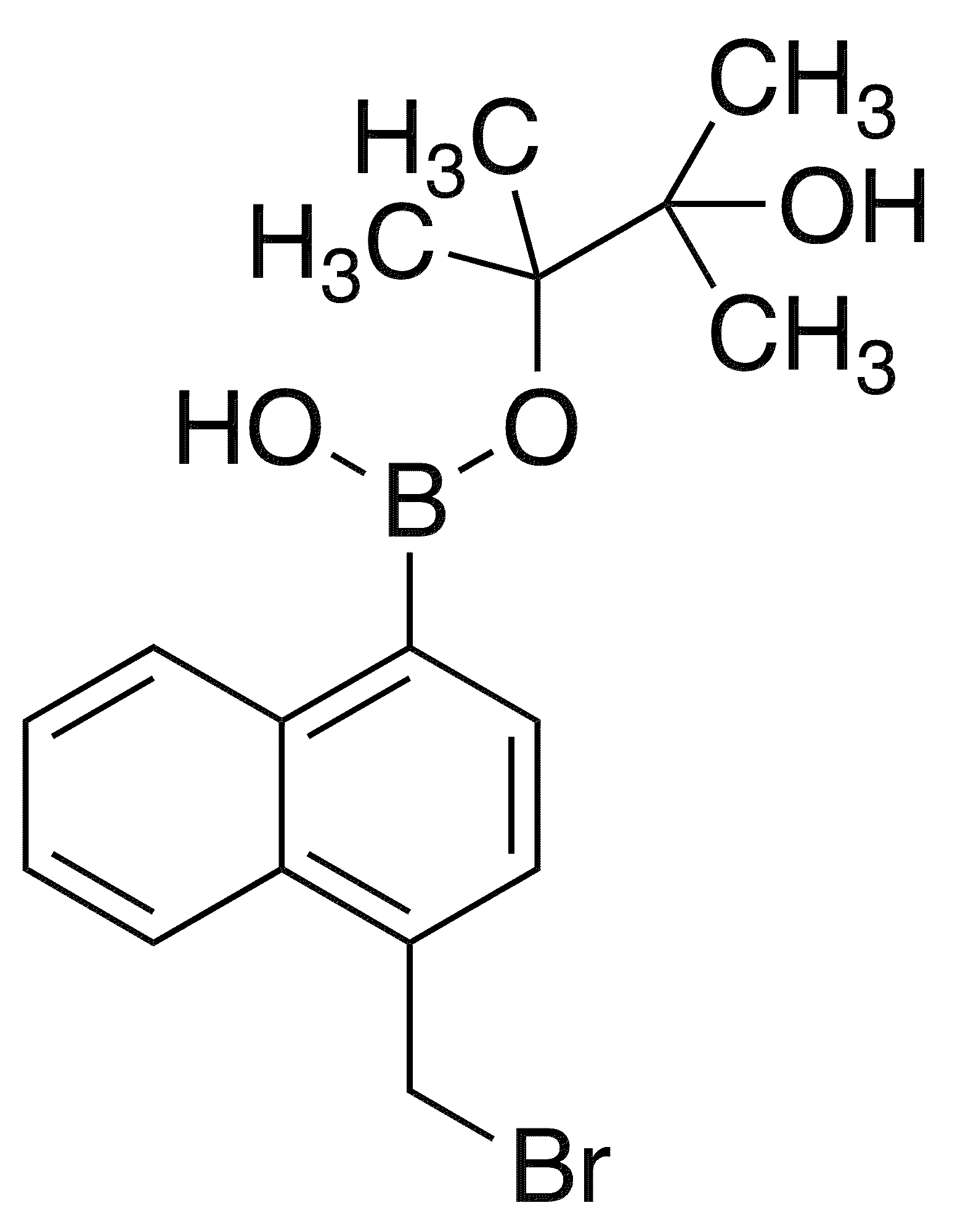 4-(Bromomethyl)naphthalene-1-boronic acid, pinacol ester - Chemical structure and product image