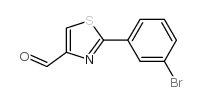 2-(3-Bromo-phenyl)-thiazole-4-carbaldehyde - Chemical structure and product image