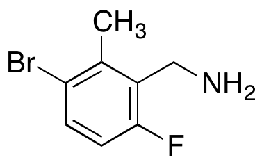 3-Bromo-6-fluoro-2-methyl-benzenemethanamine - Chemical structure and product image