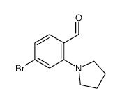 4-Bromo-2-pyrrolidinobenzaldehyde - Chemical structure and product image