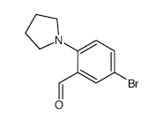 5-Bromo-2-pyrrolidinobenzaldehyde - Chemical structure and product image