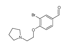 3-Bromo-4-(2-pyrrolidinoethoxy)benzaldehyde - Chemical structure and product image