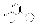 2-Bromo-6-(pyrrolidin-1-yl)benzaldehyde - Chemical structure and product image