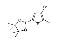 4-Bromo-5-methyl-thiophene-2-boronic acid pinacol ester - Chemical structure and product image