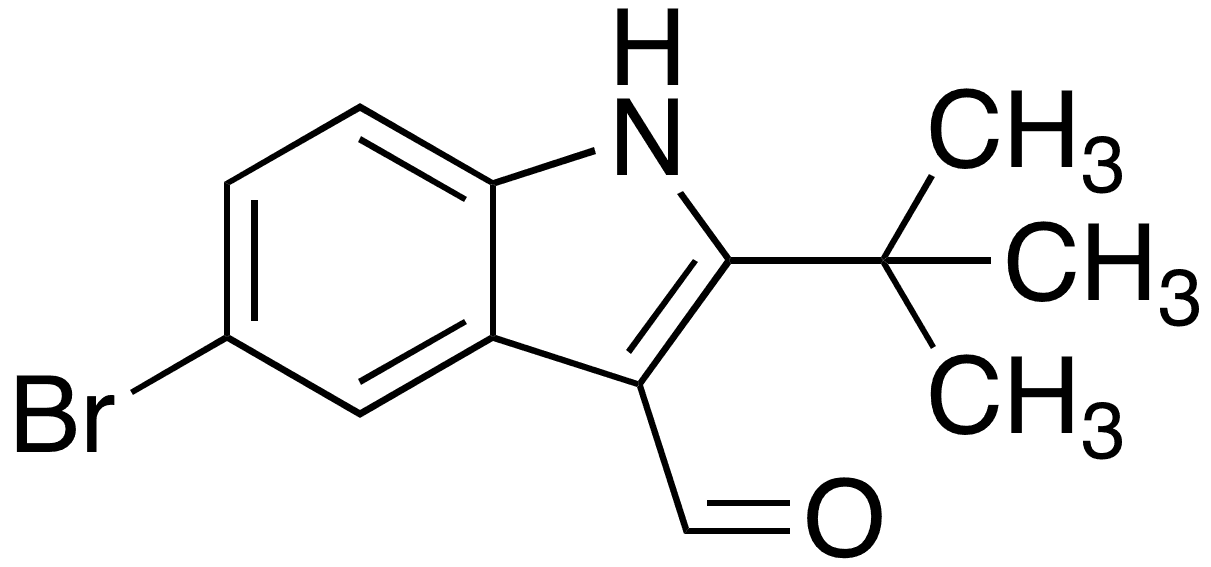 5-Bromo-2-tert-butyl-1h-indole-3-carbaldehyde - Chemical structure and product image