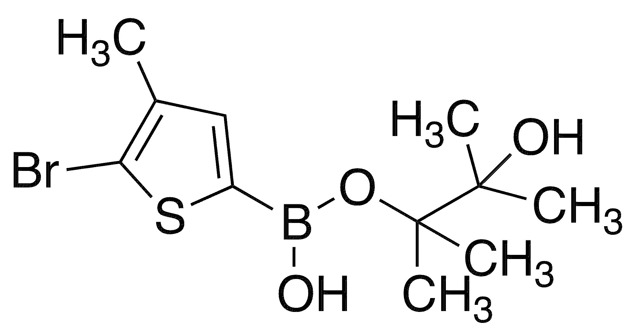 5-Bromo-4-methylthiophene-2-boronic Acid Pinacol ester - Chemical structure and product image