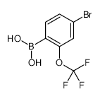 4-Bromo-2-(trifluoromethoxy)phenylboronic Acid - Chemical structure and product image