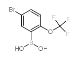 5-Bromo-2-trifluoromethoxyphenylboronic Acid - Chemical structure and product image