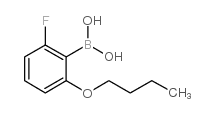 2-Butoxy-6-fluorophenylboronic acid - Chemical structure and product image