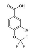 3-Bromo-4-(trifluoromethoxy)benzoic acid - Chemical structure and product image