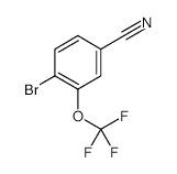 4-Bromo-3-(trifluoromethoxy)benzonitrile - Chemical structure and product image
