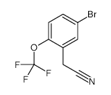 2-[5-Bromo-2-(trifluoromethoxy)phenyl]acetonitrile - Chemical structure and product image