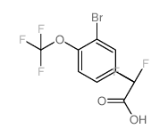 2-(3-Bromo-4-(trifluoromethoxy)phenyl)-2,2-difluoroacetic acid - Chemical structure and product image