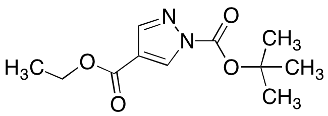 1-â€‹Tert-â€‹butyl 4-â€‹ethyl 1H-â€‹pyrazole-â€‹1,â€‹4-â€‹dicarboxylate - Chemical structure and product image