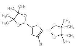 3-Bromothiophene-2,5-diboronic acid, pinacol ester - Chemical structure and product image