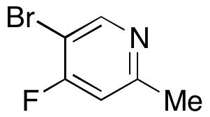 5-Bromo-4-fluoro-2-methylpyridine - Chemical structure and product image